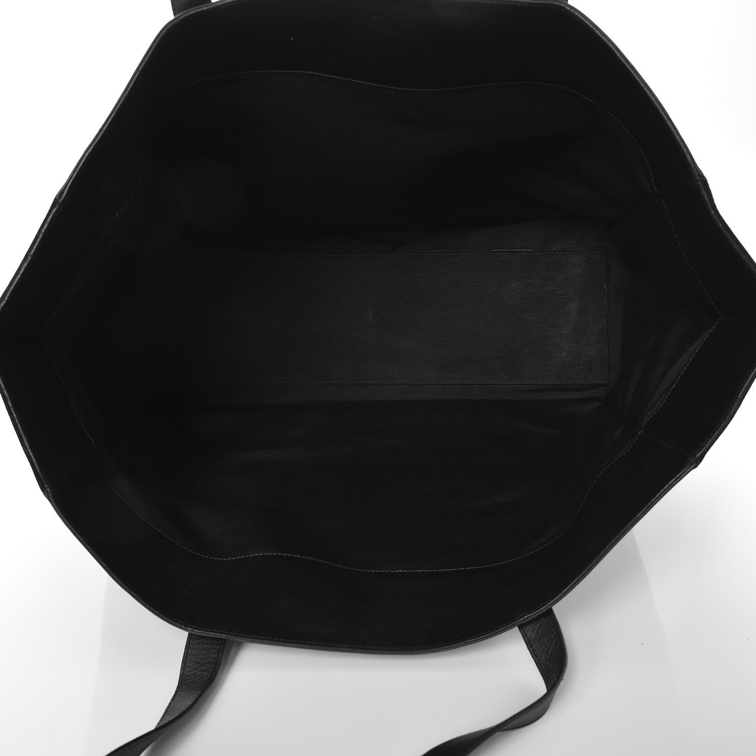 Saint Laurent Calfskin Suede Studded Reversible East West Shopping Tote Black 6 of 11