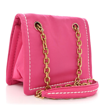 Prada Nylon Tessuto Small Chain Shoulder Bag Fuxia 3 of 13