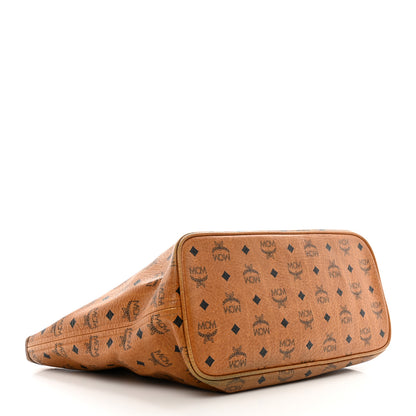 MCM Visetos Dog Bone Shopper Tote Cognac 4 of 12