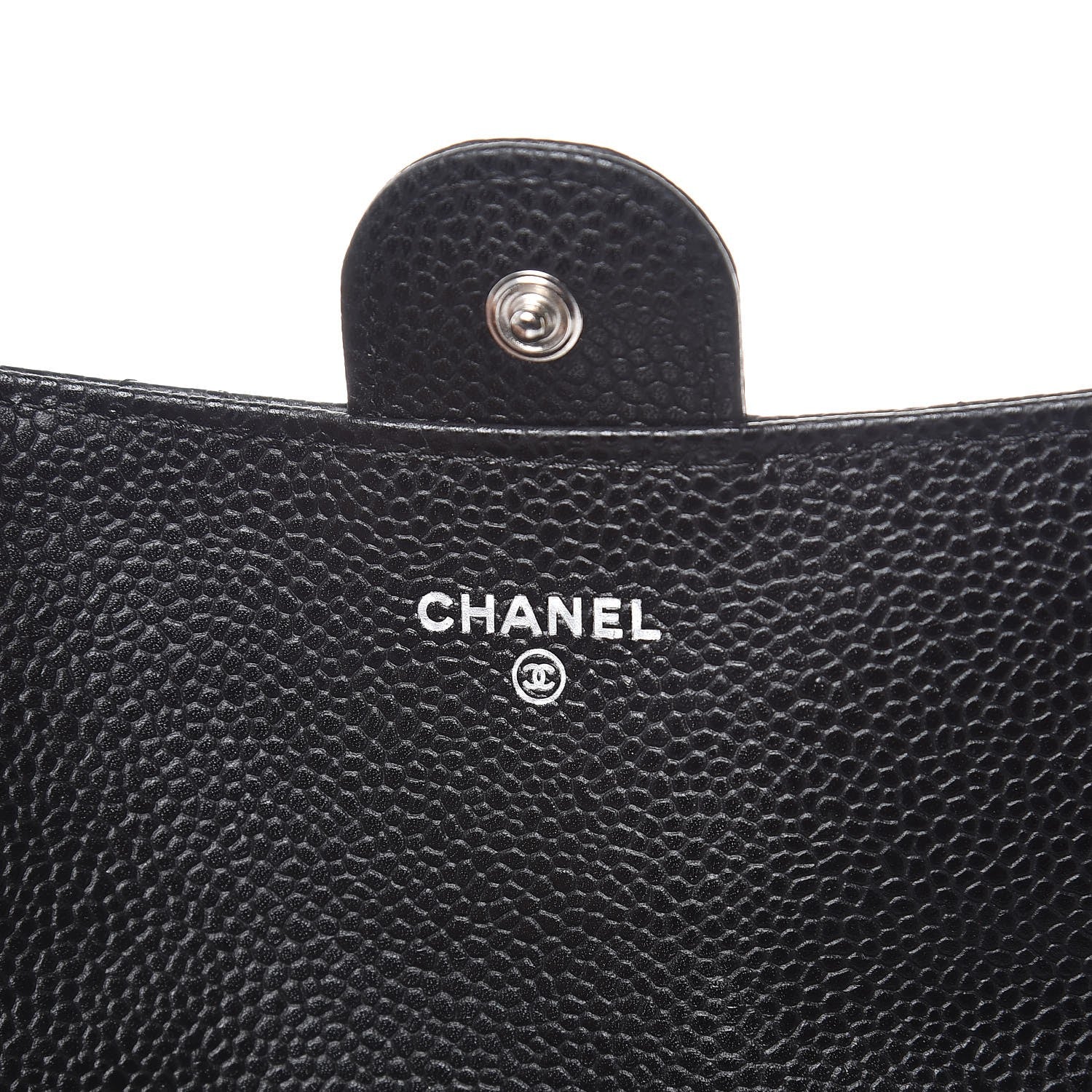 Chanel Caviar Quilted Large Gusset Flap Wallet Black 6 of 9