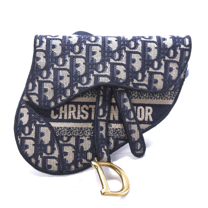 Christian Dior Oblique Saddle Pouch Blue 1 of 10