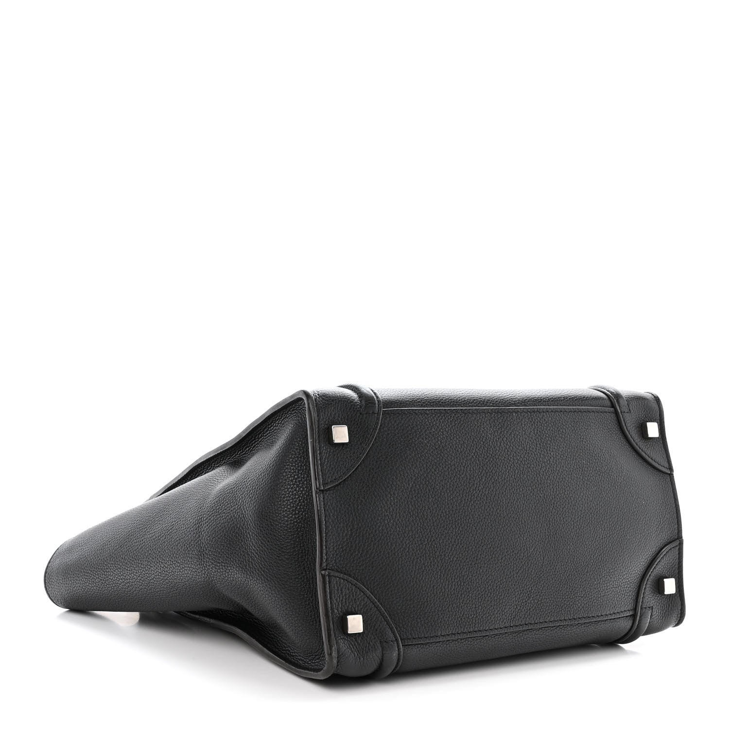 Celine Drummed Calfskin Mini Luggage Black 4 of 10