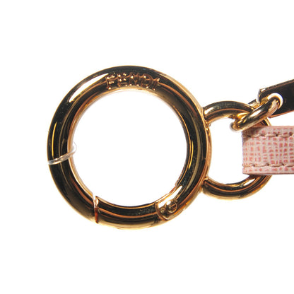Fendi Fox Fur Vitello Elite Bi-Color Pom Pom Bag Charm Rosa Cammello Cipria 5 of 7