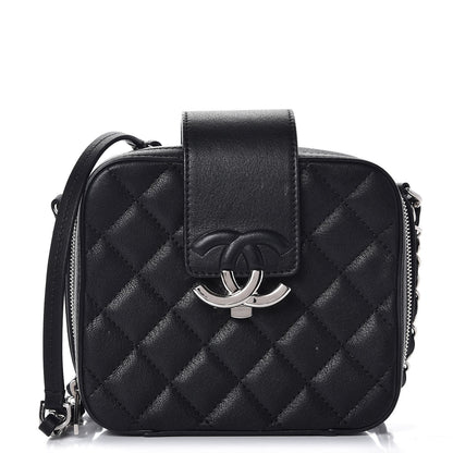 Chanel Lambskin Quilted Mini CC Box Camera Bag Black 1 of 7