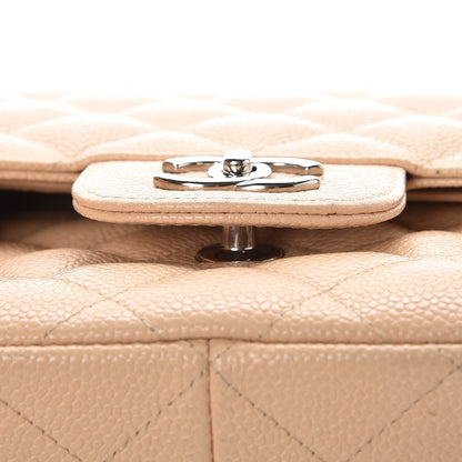 Chanel Caviar Quilted Jumbo Double Flap Beige Clair 11 of 12