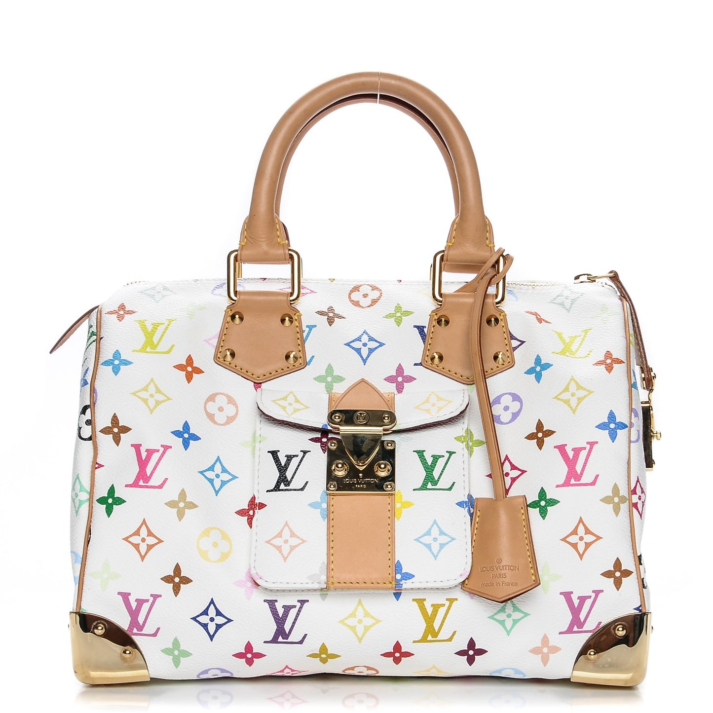 Monogram Multicolor Speedy 30 White