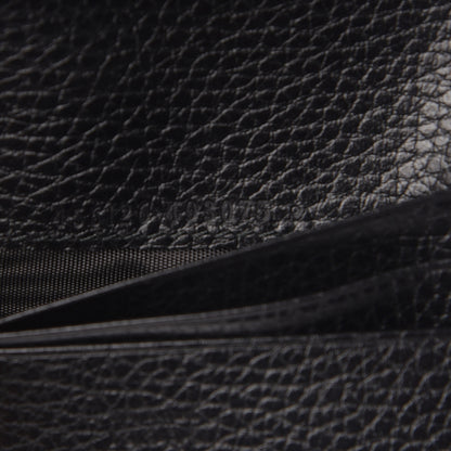 Gucci Pebbled Calfskin GG Marmont Card Case Black 7 of 8