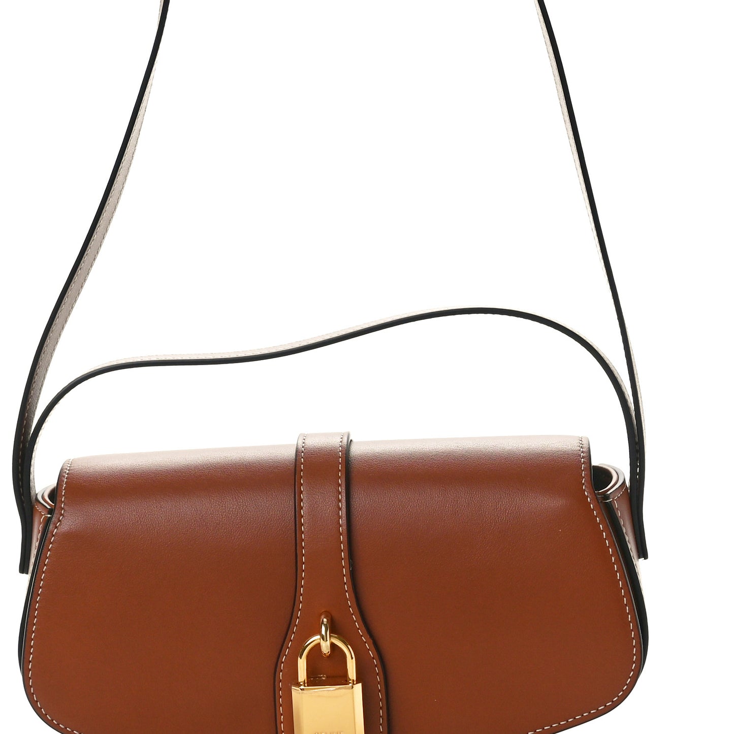 Smooth Calfskin Tabou Clutch On Strap Tan