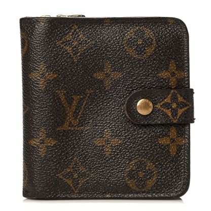 Louis Vuitton Monogram Compact Zippe Zipped Wallet 1 of 5