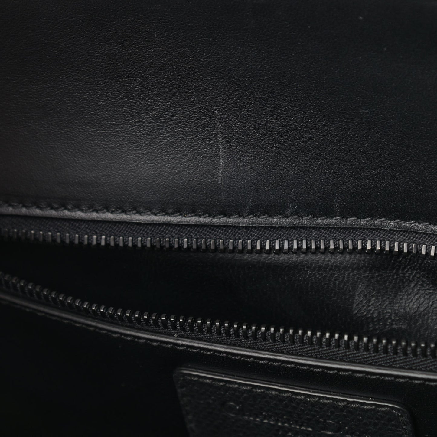Ultra Matte Grained Calfskin 30 Montaigne Flap Bag Black