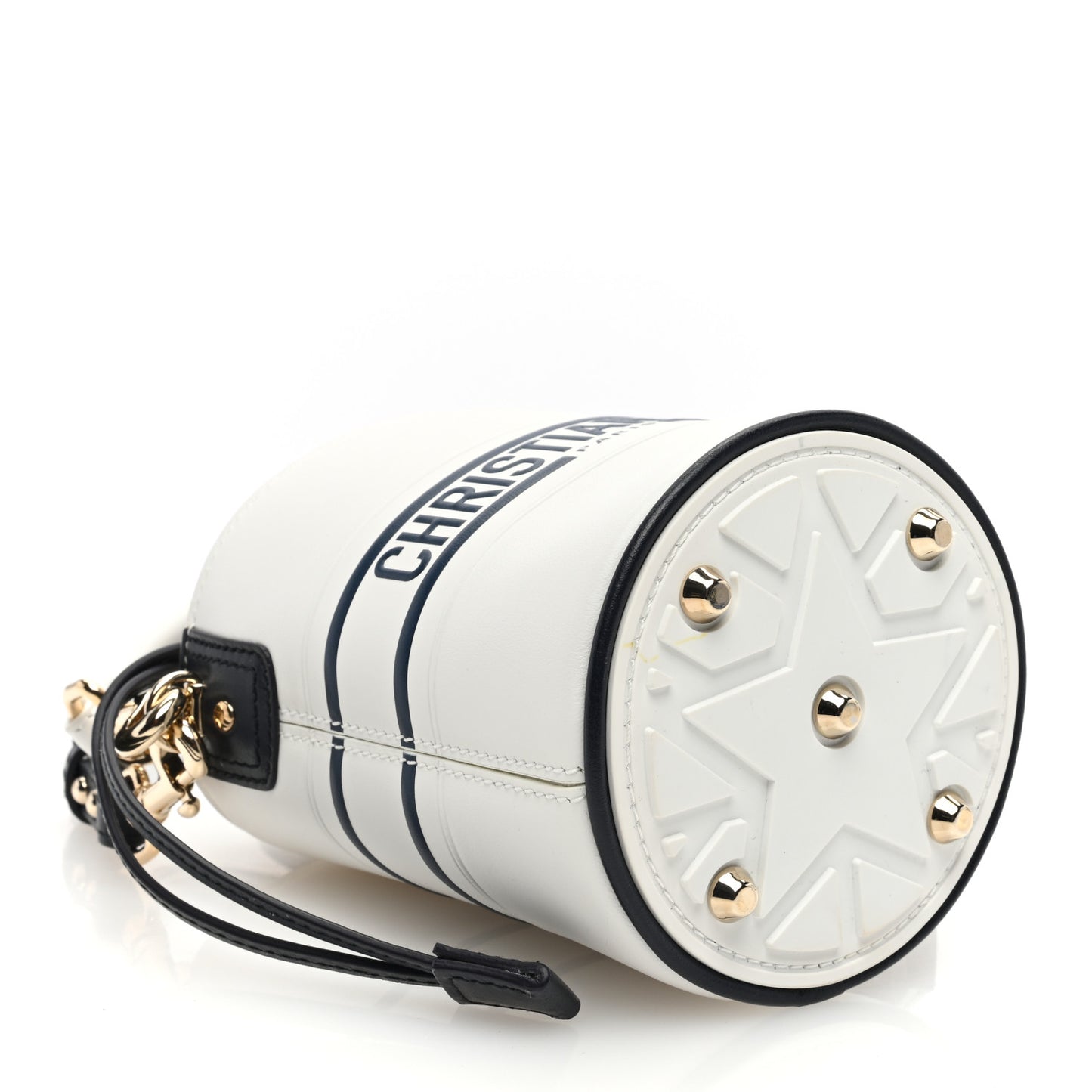 Calfskin Micro Dior Vibe Bucket White Blue