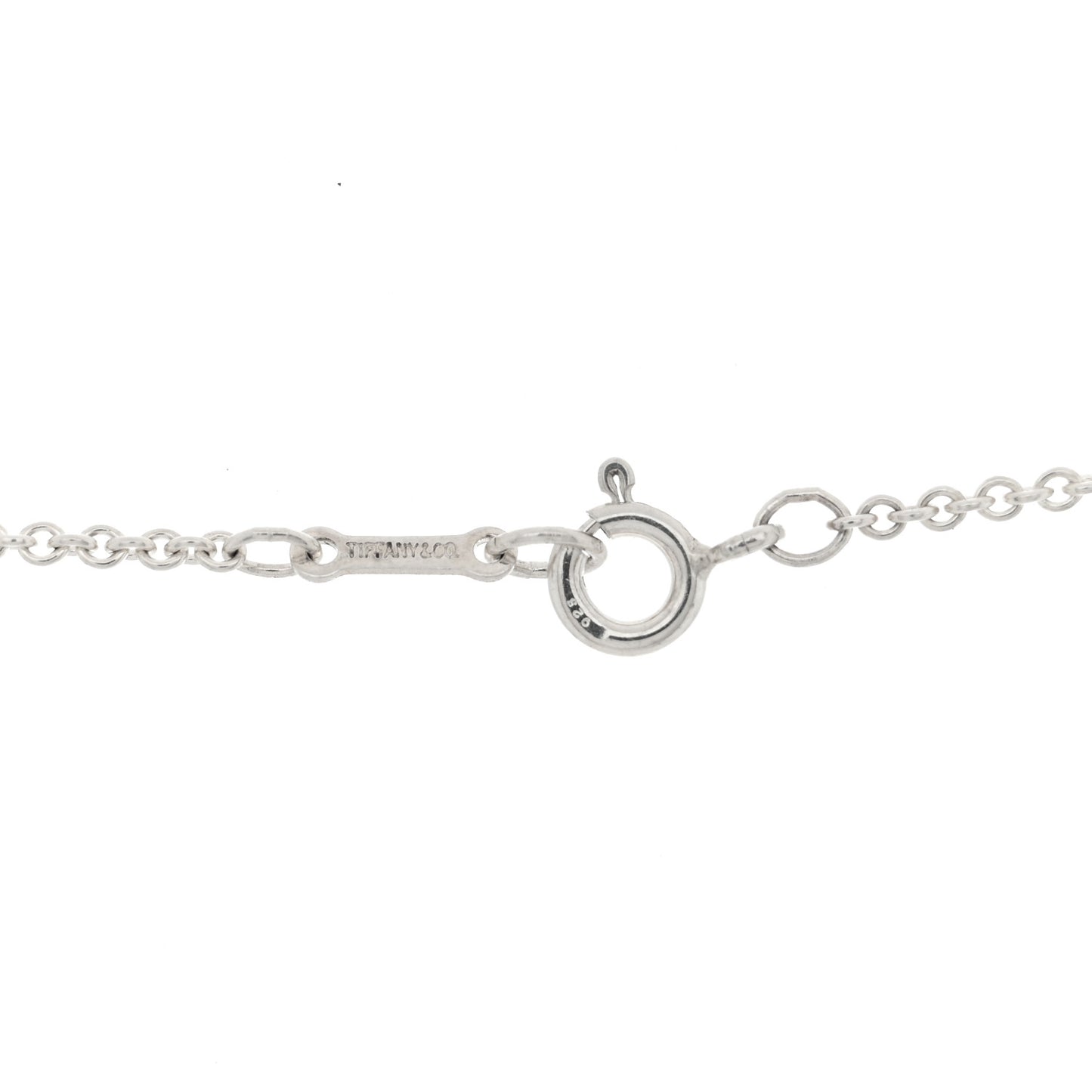 Sterling Silver Elsa Peretti 22mm Open Heart Pendant Necklace