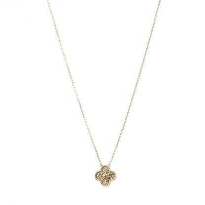 Van Cleef & Arpels 18K Yellow Gold Vintage Alhambra Necklace 1 of 6