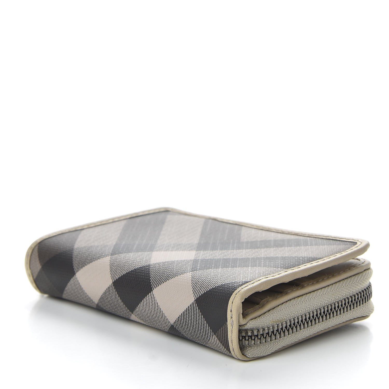Burberry Smoked Check Compact Wallet Trench 4 of 8