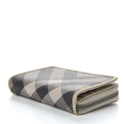 Burberry Smoked Check Compact Wallet Trench 4 of 8