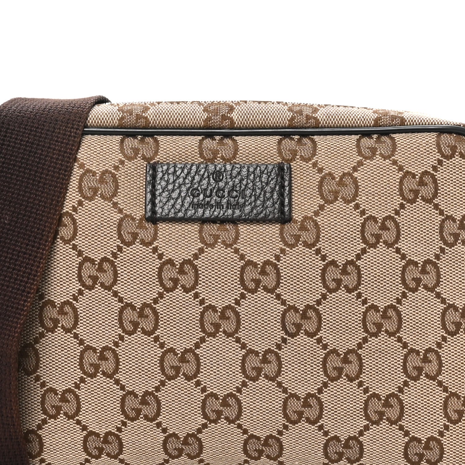 Gucci Monogram Belt Bag Dark Brown 8 of 10