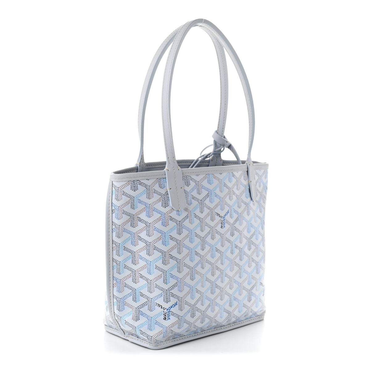 Goyardine Reversible Mini Anjou Polar Blue