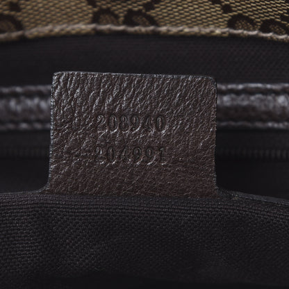 Gucci Crystal Monogram Large Babouska Vertical Shopping Tote Brown 6 of 15