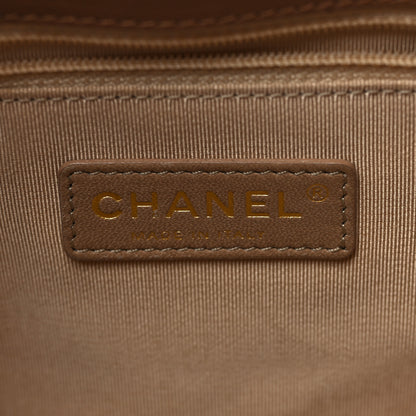 Chanel Calfskin Chevron Quilted Gabrielle Tote Beige 6 of 10