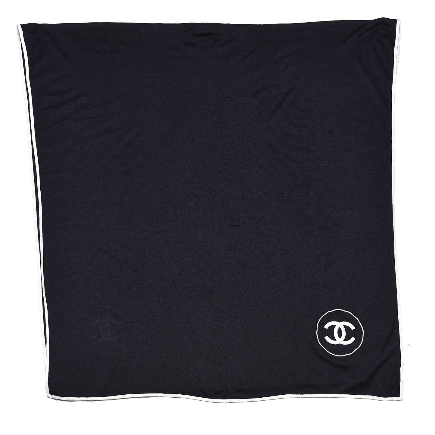 Cashmere Silk CC Scarf Black
