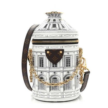 Louis Vuitton X FORNASETTI Calfskin Architettura Cannes Black White 1 of 10