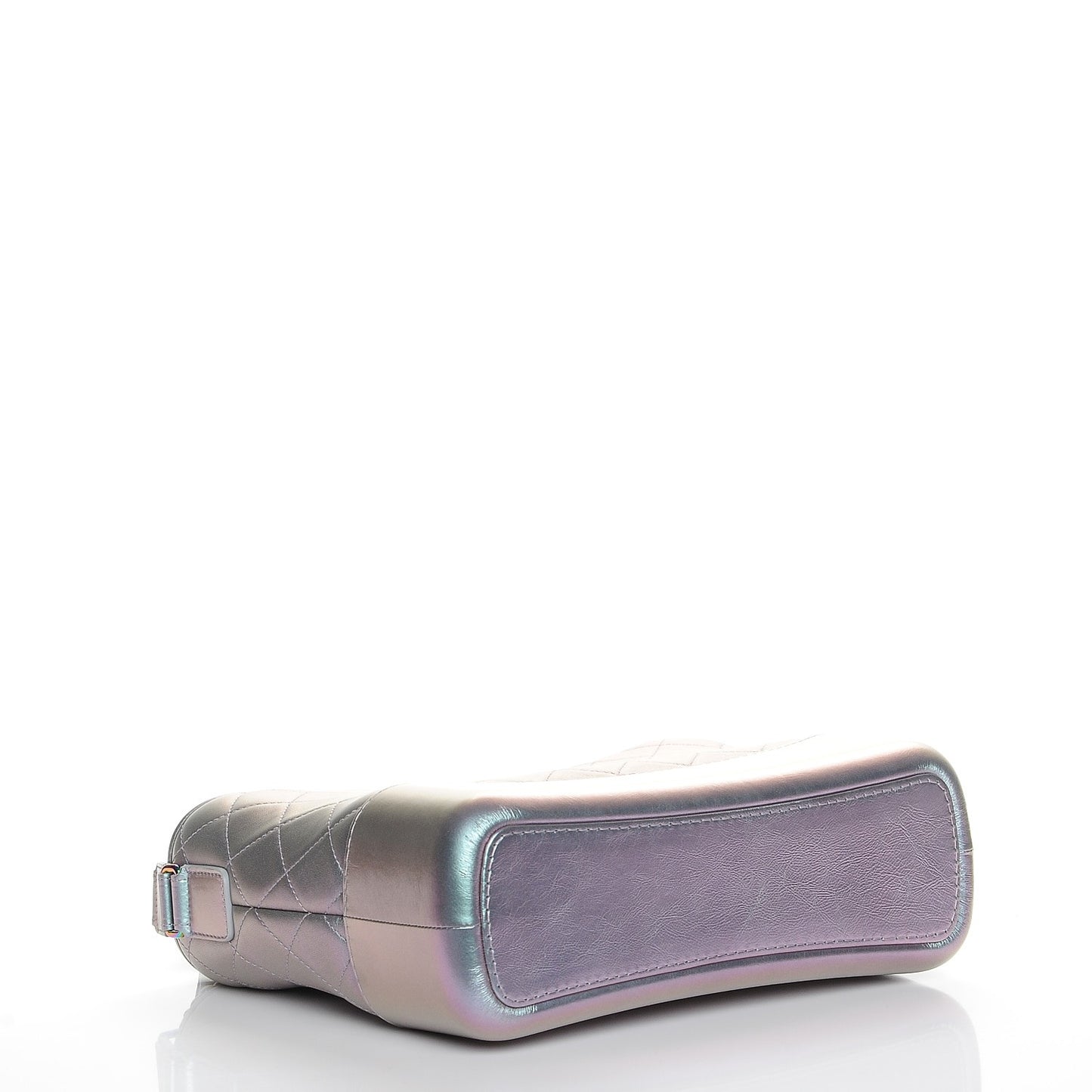 Iridescent Lambskin Calfskin Quilted Medium Gabrielle Hobo Light Purple
