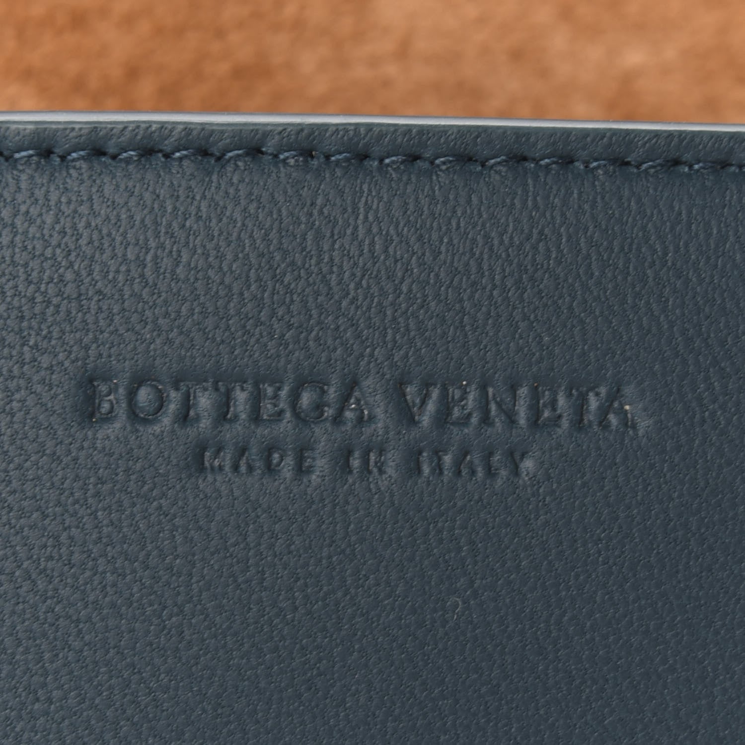 Bottega Veneta Lambskin Maxi Intrecciato Mini Cassette Crossbody Bag Petrol Blue 8 of 8