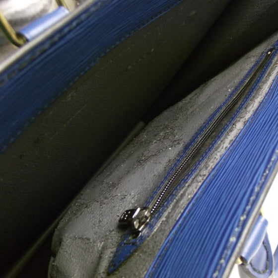 Louis Vuitton Epi Sac Plat GM Blue 6 of 7