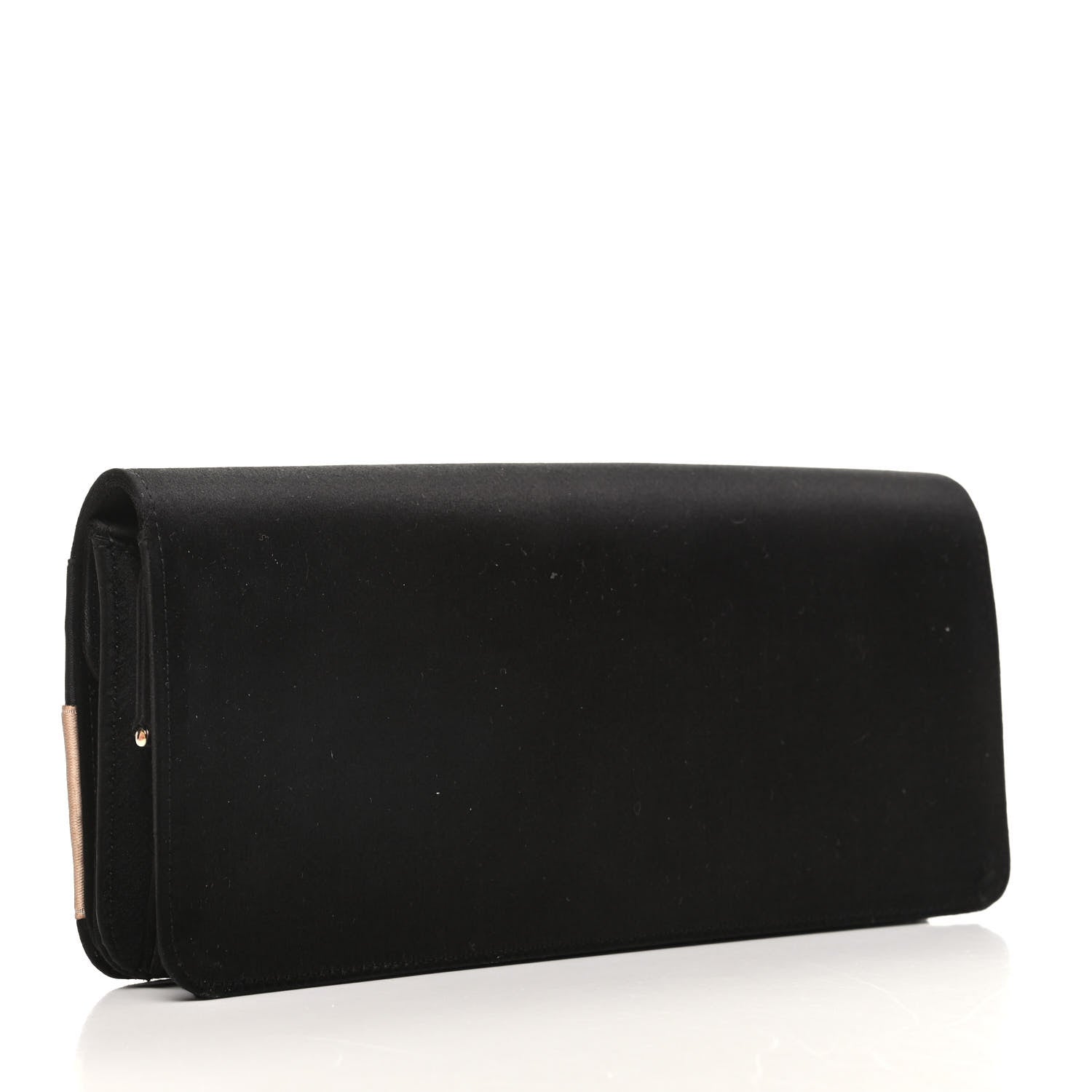 Chanel Satin Bow Clutch Black 3 of 10