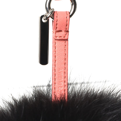 Fendi Fox Fur C ABCharm Bag Charm Pink Black 4 of 5