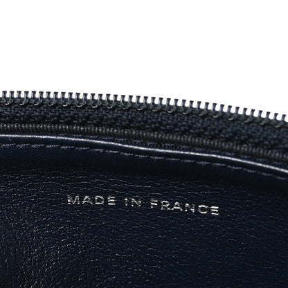 Chanel Caviar Quilted Wallet on Chain WOC Navy Blue 6 of 13