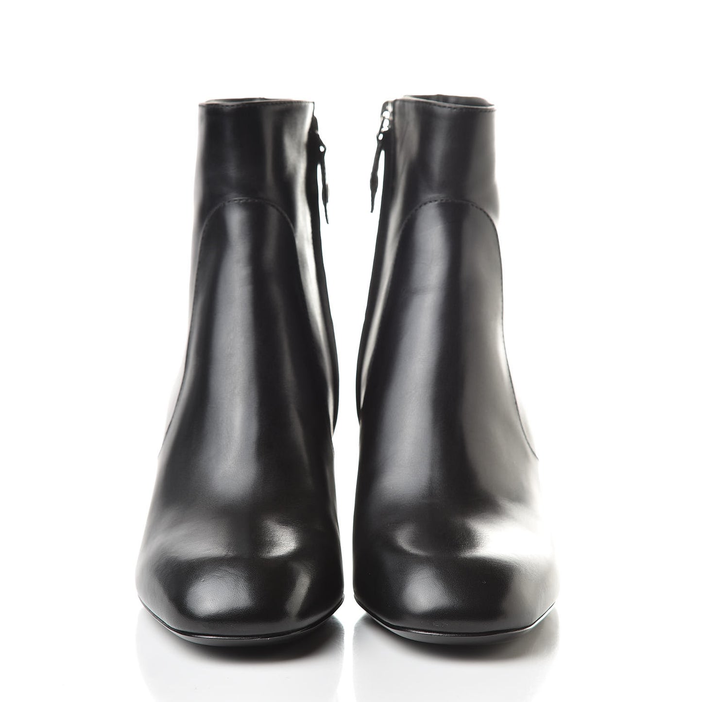 Lambskin Silver Light Ankle Boots 38 Black