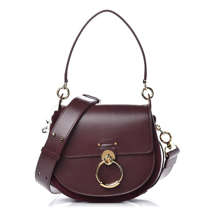 Chloe Calfskin Large Tess Bag Burnt Brown 1 of 8