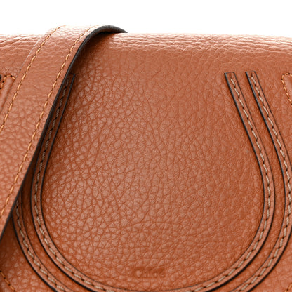 Chloe Calfskin Mini Marcie Round Crossbody Bag Tan 8 of 20