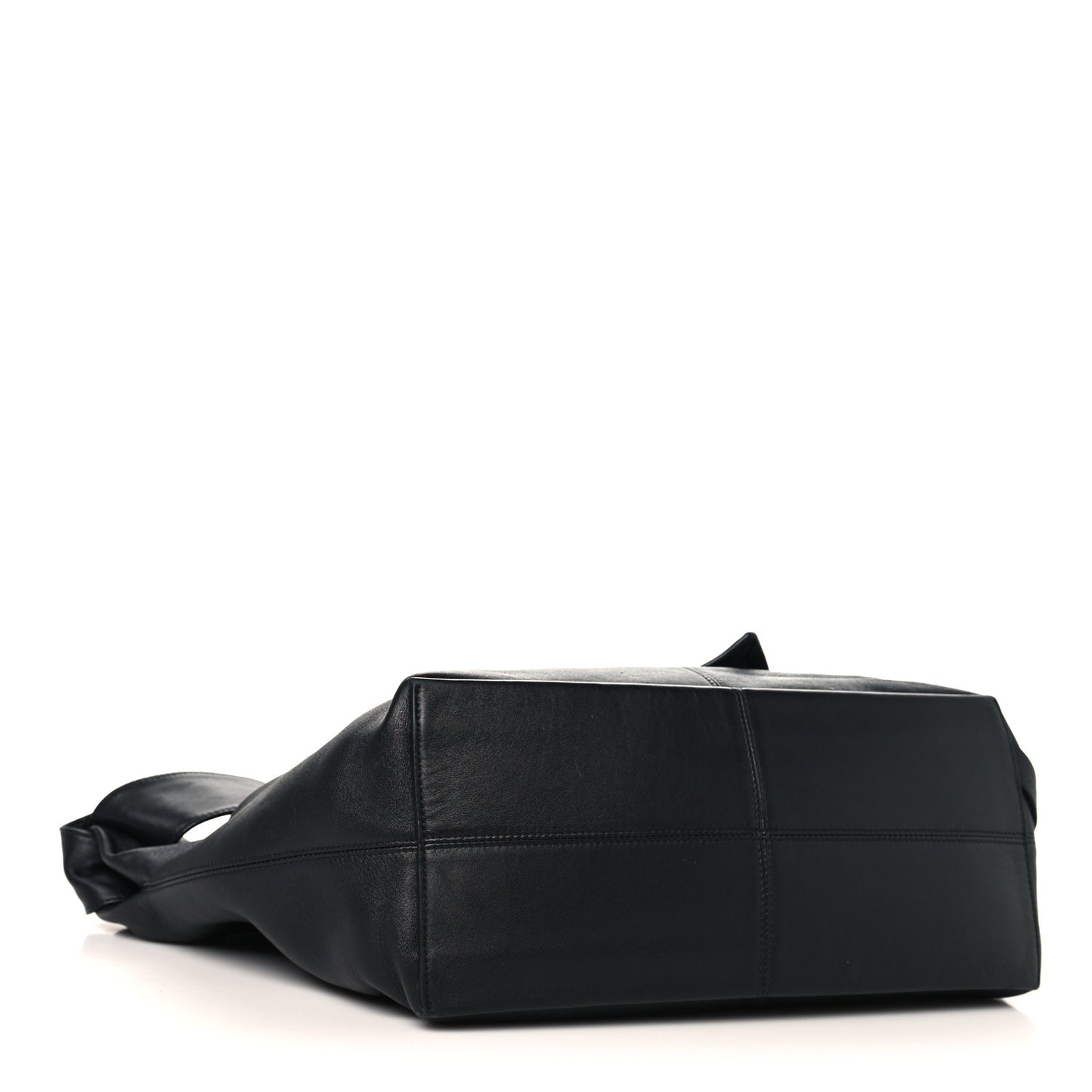 Silky Calfskin Medium Sawyer Messenger Bag Black