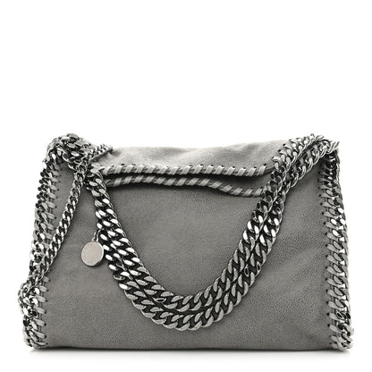 Stella McCartney Shaggy Deer Mini Falabella Fold Over Tote Light Grey 1 of 9