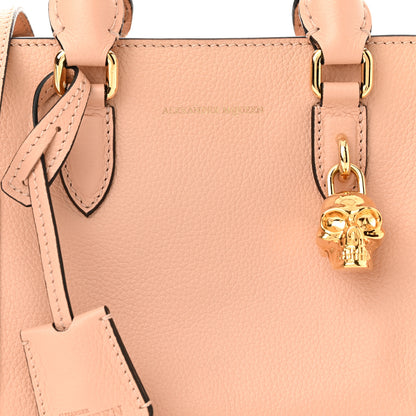 Alexander McQueen Pebbled Calfskin Mini Skull Padlock Zip Around Tote Boudoir 8 of 12