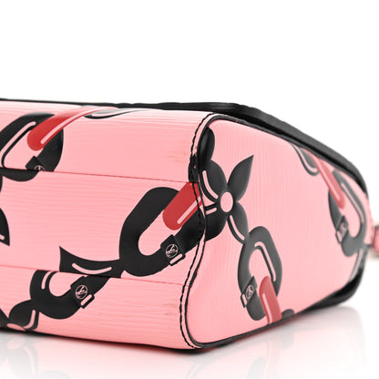 Louis Vuitton Epi Chain Flower Twist Shoulder Bag MM Pink 11 of 12