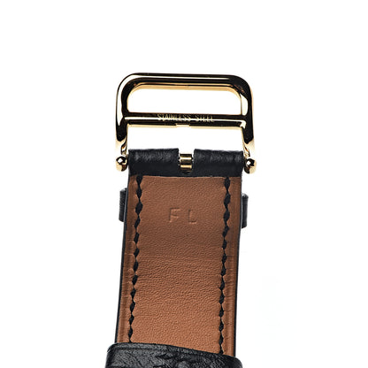 Hermes Stainless Steel Epsom 26mm Heure H Hour Quartz Watch Noir 8 of 11