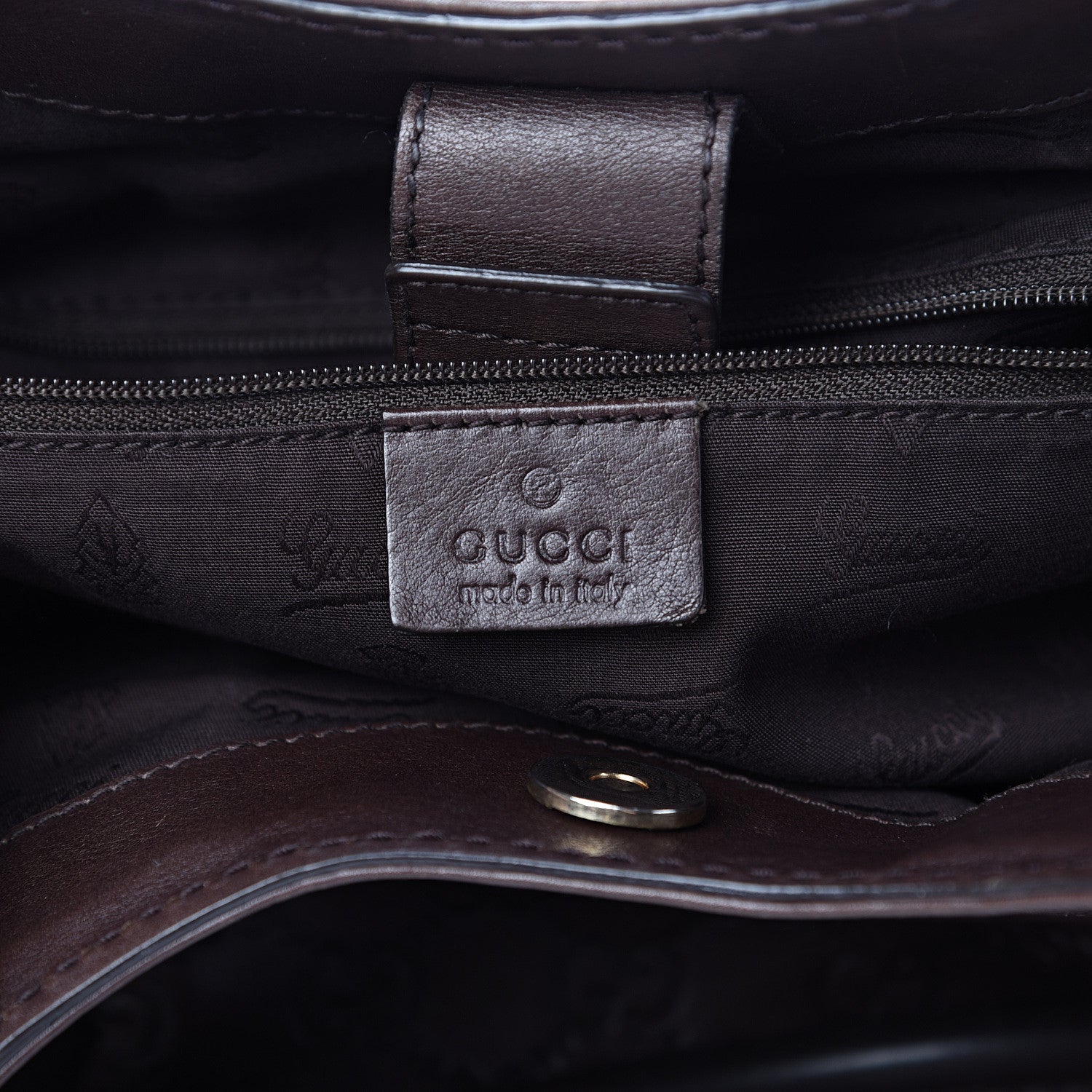 Gucci Guccissima Medium Sukey Tote Chocolate 5 of 12