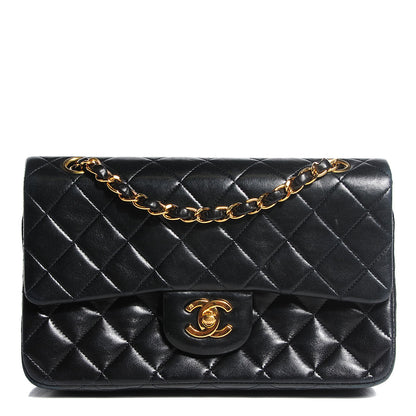 Chanel Lambskin Quilted Small Double Flap Black 1 of 8