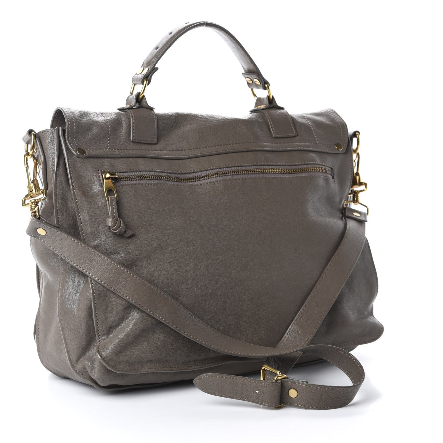 Lambskin Medium PS1 Satchel Smoke