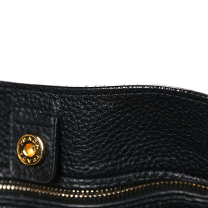 Prada Vitello Daino Side Pocket Tote Black 16 of 25