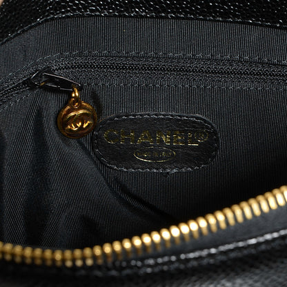 Chanel Caviar Flap Shoulder Bag Black 6 of 9