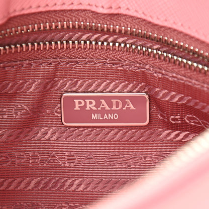 Prada Saffiano Flat Zip Wristlet Petalo 6 of 12