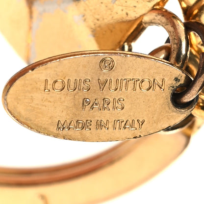 Louis Vuitton LOUIS VUITTON LV Facettes Bag Charm Key Holder Gold 4 of 4