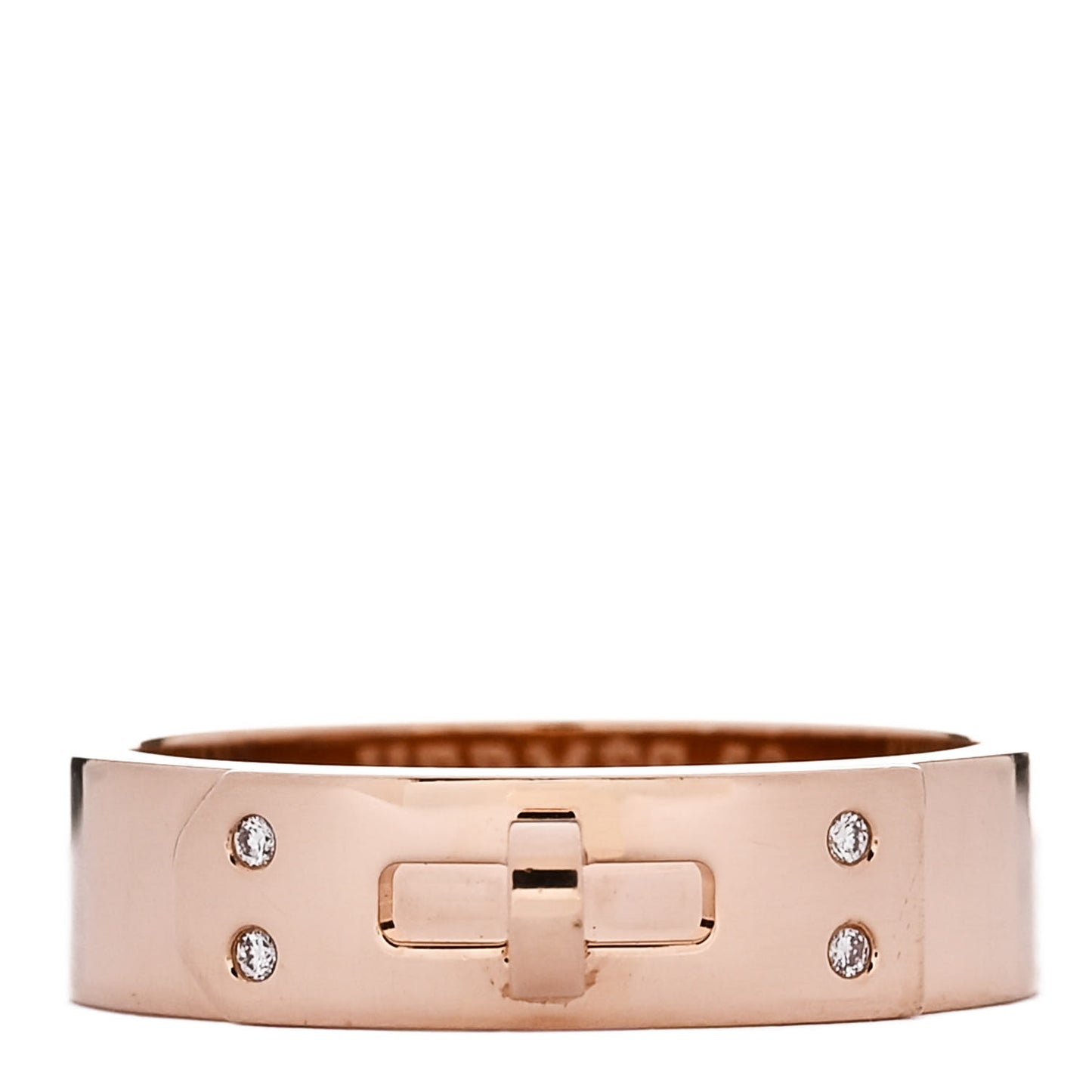 18K Rose Gold Diamond PM Kelly Ring 53 6.5