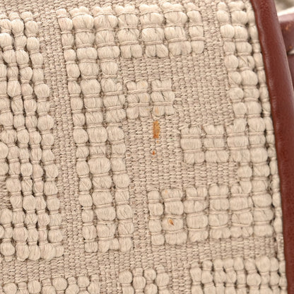 Fendi Sardinian Jacquard Vitello King FF 1974 Embroidered Baguette Corda Praline 11 of 11