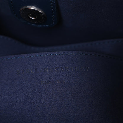 Stella McCartney Eco Alter Nappa Perforated Logo Mini Crossbody Navy 6 of 9
