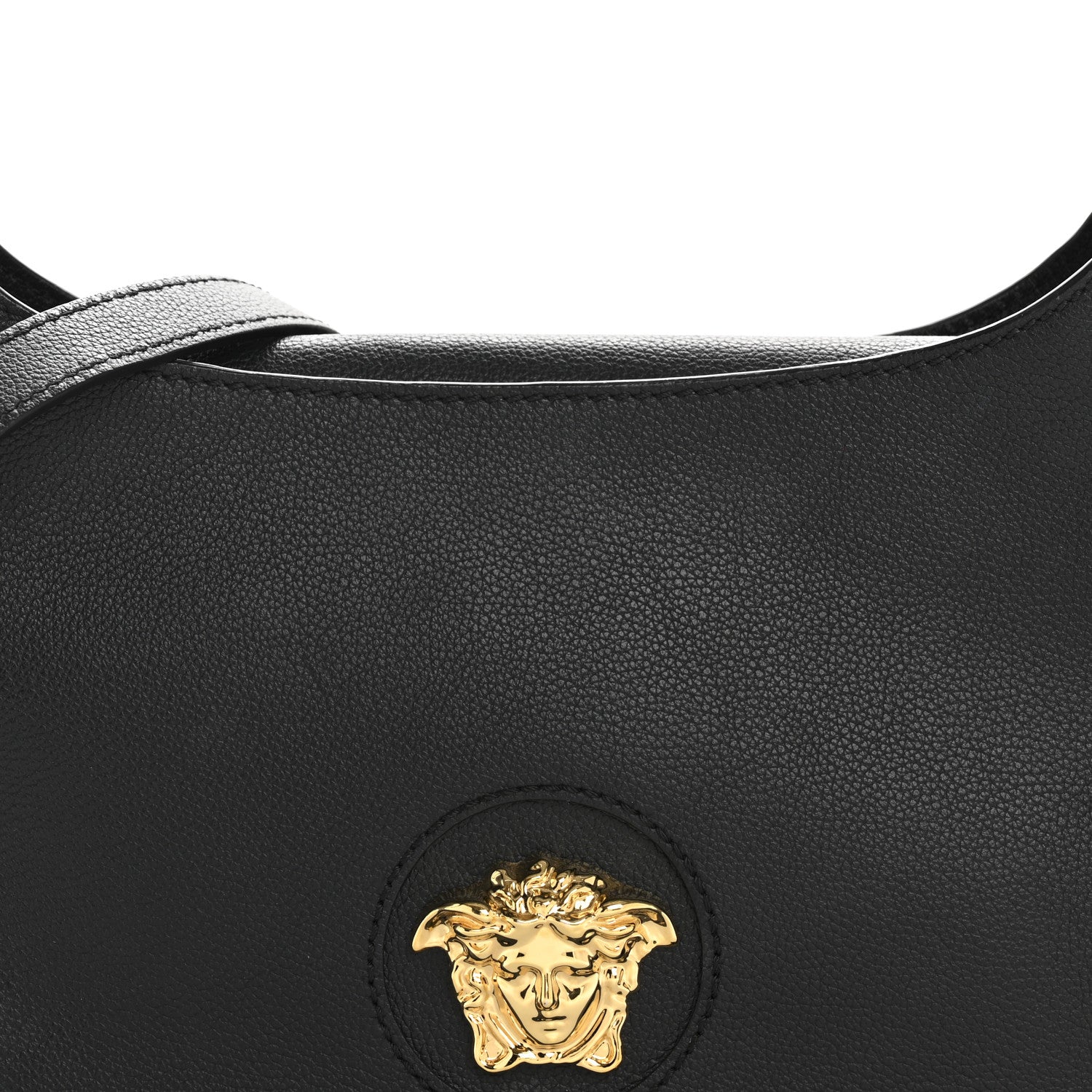 Versace Calfskin La Medusa Medium Hobo Black 6 of 10